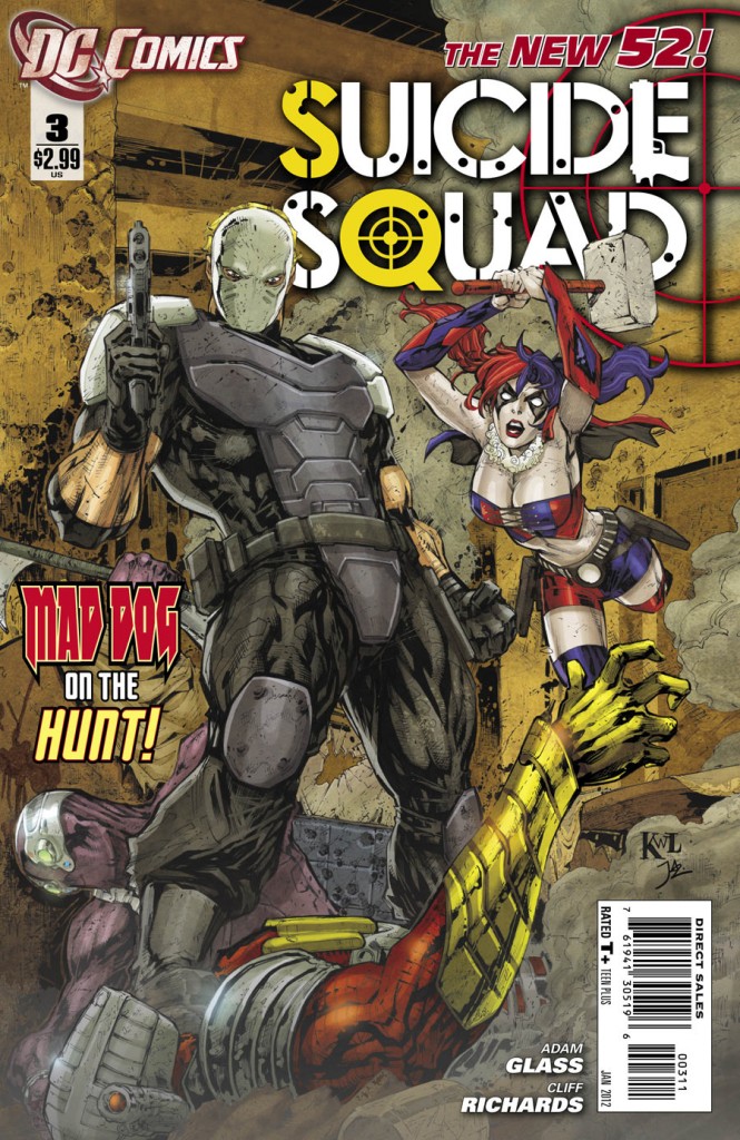 DC Comics New 52: Suicide Squad #3 (2011) written by Adam Glass and drawn by Cliff Richards.